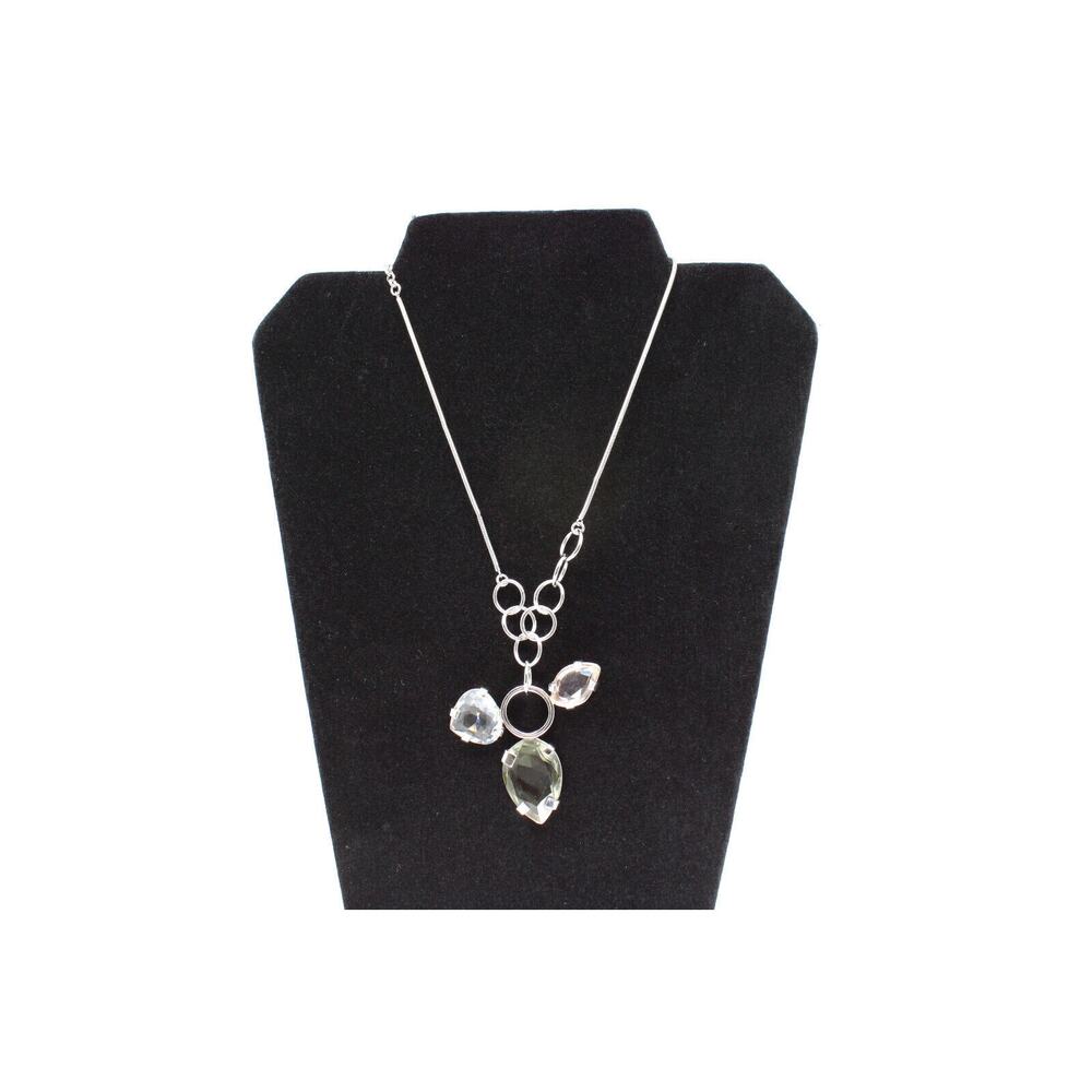 B7 Flawless 100% Authentic SWAROVSKI 3 Stone Crystal Necklace